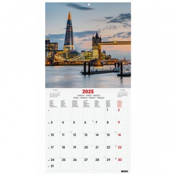 CALENDARIO PARED FINOCAM 2025 30X30 LONDON