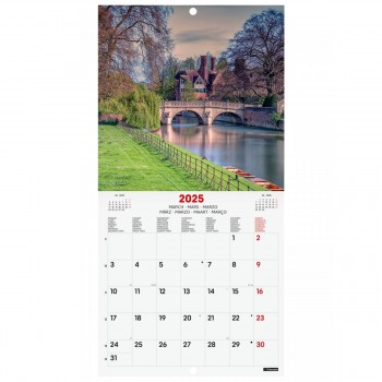 CALENDARIO PARED FINOCAM 2025 18X18 CHARMING