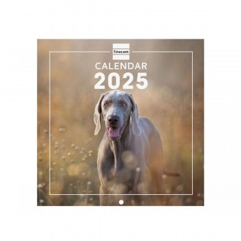 CALENDARIO PARED FINOCAM 2025 18X18 DOGS