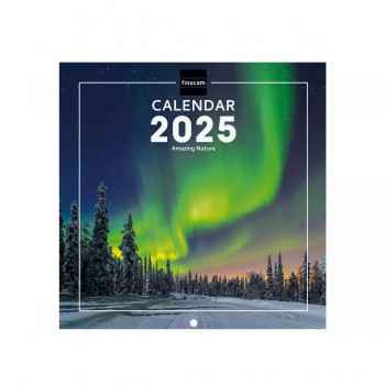 CALENDARIO PARED FINOCAM 2025 18X18 NATURE