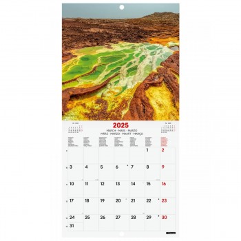 CALENDARIO PARED FINOCAM 2025 18X18 NATURE