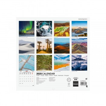 CALENDARIO PARED FINOCAM 2025 18X18 NATURE