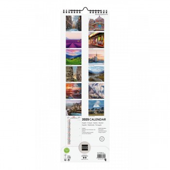 CALENDARIO PARED FINOCAM 2025 15X48 TRAVELLING