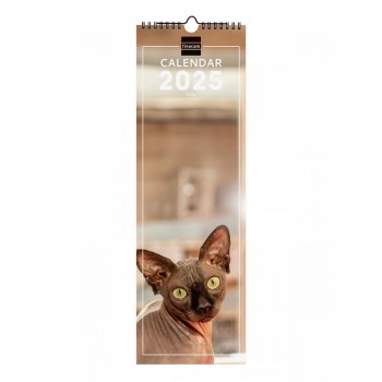 CALENDARIO PARED FINOCAM 2025 15X48 CATS