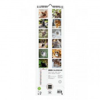 CALENDARIO PARED FINOCAM 2025 15X48 CATS