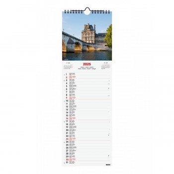 CALENDARIO PARED FINOCAM 2025 15X48 PARIS