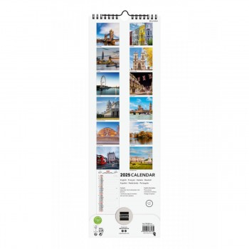 CALENDARIO PARED FINOCAM 2025 15X48 LONDON