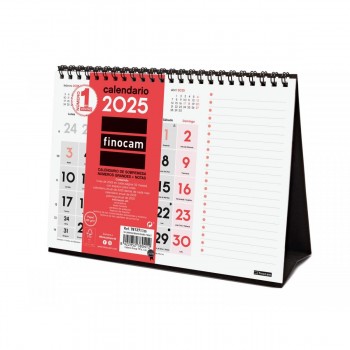 CALENDARIO SOBREMESA FINOCAM NUMEROS GRANDES+NOTAS S 2025