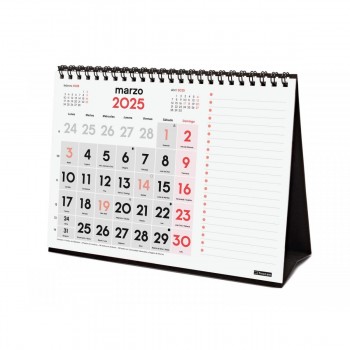 CALENDARIO SOBREMESA FINOCAM NUMEROS GRANDES+NOTAS S 2025