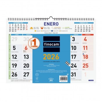 CALENDARIO PARED FINOCAM COLOR MIXTO L 43X31 2026