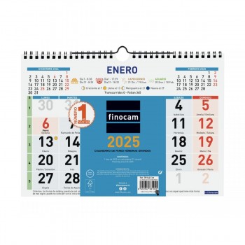 CALENDARIO PARED FINOCAM COLOR NG M 30X21 2025