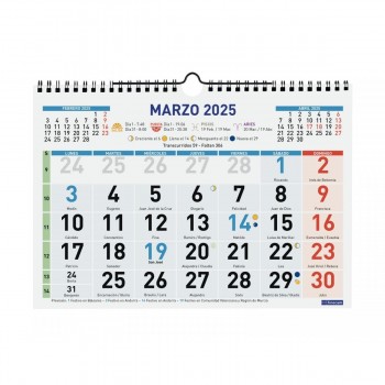 CALENDARIO PARED FINOCAM COLOR NG M 30X21 2025