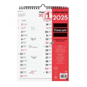 CALENDARIO PARED FINOCAM DOS COLUMNAS M 2025