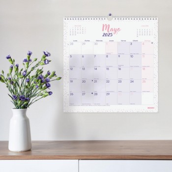 CALENDARIO PARED FINOCAM CHIC ES30X30 2025 MORADO