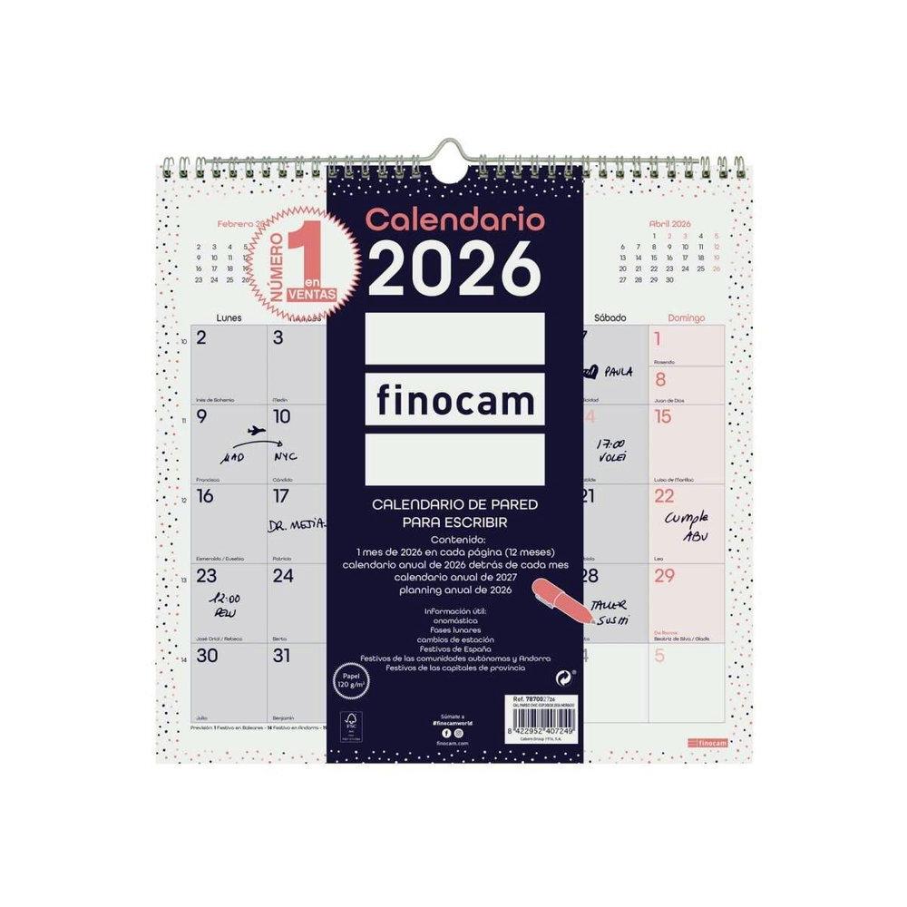 CALENDARIO PARED FINOCAM CHIC ES30X30 2026 MORADO