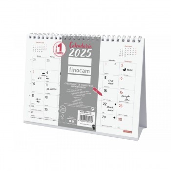 CALENDARIO SOBREMESA FINOCAM CHIC ESCRIBIR 2025 BLANCO