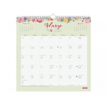 CALENDARIO PARED FINOCAM DESIGN ESCRIBIR 30X30 2025