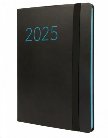 AGENDA ANUAL 2025 FINOCAM LISA F5 148X210 SVV NEGRO