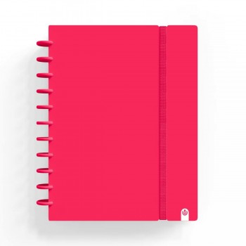 CUADERNO INGENIOX FOAM A4 80H CUADRICULA ROJO