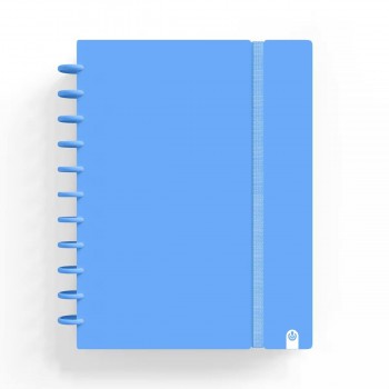 CUADERNO INGENIOX FOAM A4 80H CUADRICULA AzUL PASTEL