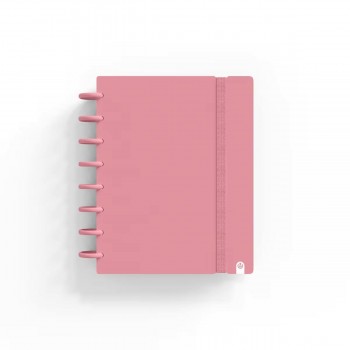 CUADERNO INGENIOX FOAM A5 80H CUADRICULA ROSA PASTEL