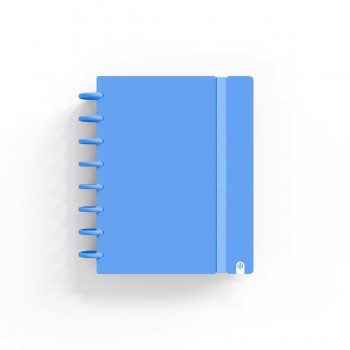 CUADERNO INGENIOX FOAM A5 80H CUADRICULA  AZUL PASTEL