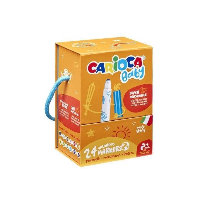 ROTULADOR CARIOCA BABY CAJA REGALO DE 24U +2 AÑOS