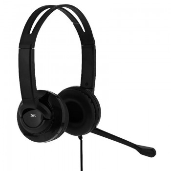 AURICULAR MULTIMEDIA DIADEMA NEGRO TNB HS-200 CON MIROFONO