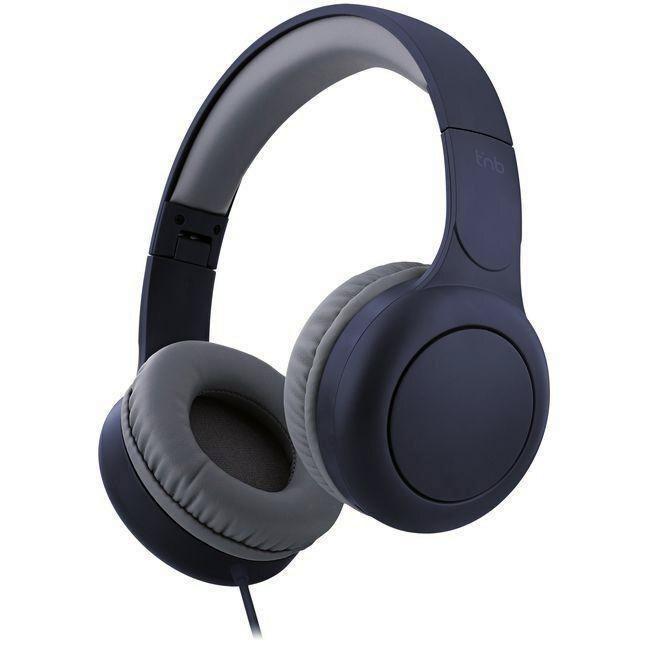 CASCOS DIADEMA CON CABLE TIPO C TONALITY AZUL/ GRIS