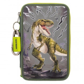 ESTUCHE PLUMIER TRIPLE REFLECTOR DINO WORLD