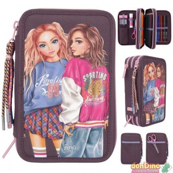 ESTUCHE PLUMIER TRIPLE TOPMODEL COLLEGE