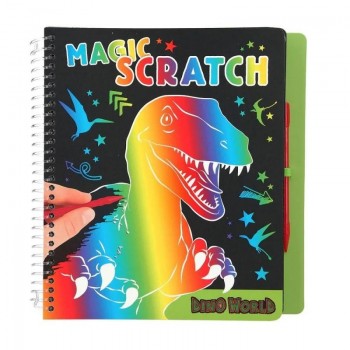 CUADERNO SCRATCH BOOK DINO WORLD