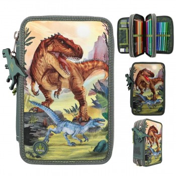 ESTUCHE TRIPLE REFLECTOR DINO WORLD