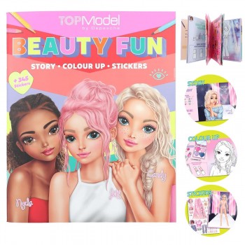 LIBRO PARA COLOREAR BEAUTY FUN TOPMODEL