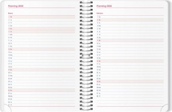 AGENDA ANUAL DOHE 2025 15X21 D/P METROPOLI ROJO