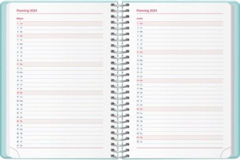 AGENDA ANUAL DOHE 2025 12,5X18 D/P GLOSS AZUL