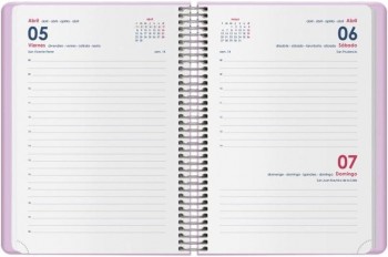 AGENDA ANUAL DOHE 2025 12,5X18 D/P GLOSS MORADO