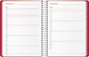 AGENDA ANUAL DOHE 2025 15X21 D/P DENVER ROJO