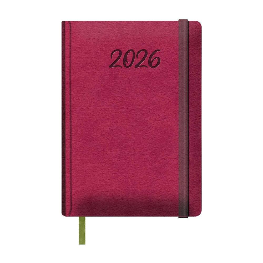 AGENDAS ANUALES 2026 SAMBA FUCSIA DÍA PÁGINA 15 x 21