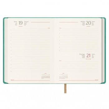 AGENDAS ANUALES 2026 SAMBA VERDE DÍA PÁGINA 15 x 21