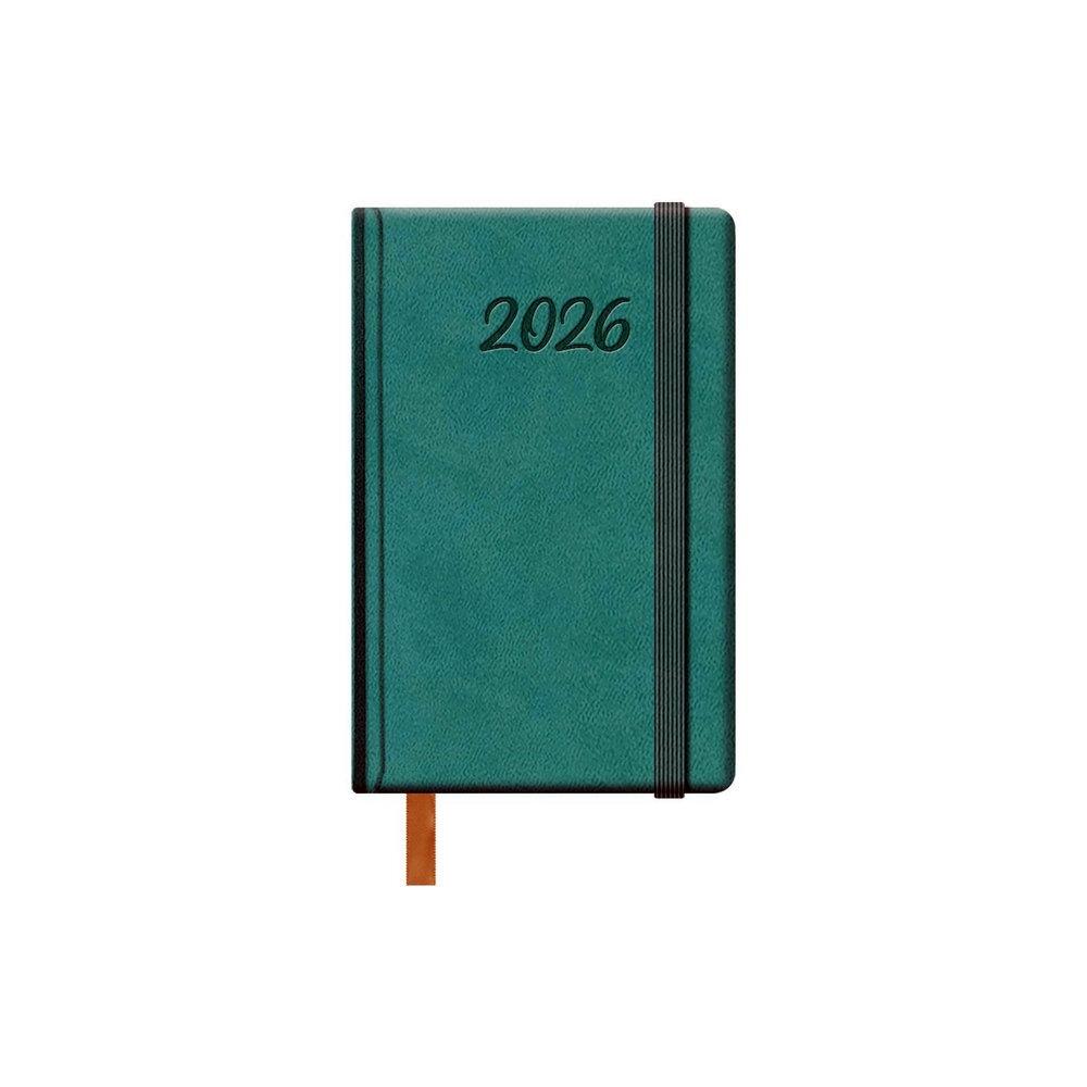 AGENDAS ANUALES 2026 SAMBA VERDE MENTA SEMANA VISTA BOLSILLO 8,5 x 13