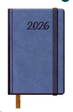 AGENDAS ANUALES 2026 SAMBA AZUL CLARO SEMANA VISTA BOLSILLO 8,5 x 13