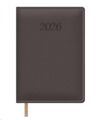 AGENDAS ANUALES 2026 BOLONIA GRIS DÍA PÁGINA 15 x 21