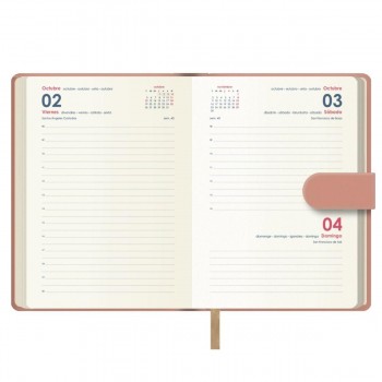 AGENDAS ANUALES 2026 PRETTY ROSA DÍA PÁGINA 12,5 x 18