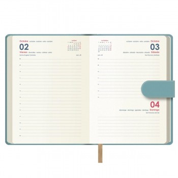 AGENDAS ANUALES 2026 PRETTY VERDE DÍA PÁGINA 12,5 x 18