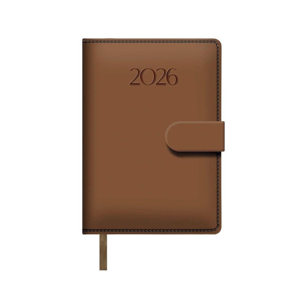AGENDAS ANUALES 2026 PRETTY BEIGE DÍA PÁGINA 12,5 x 18