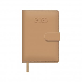 AGENDAS ANUALES 2026 PRETTY BEIGE DÍA PÁGINA 12,5 x 18