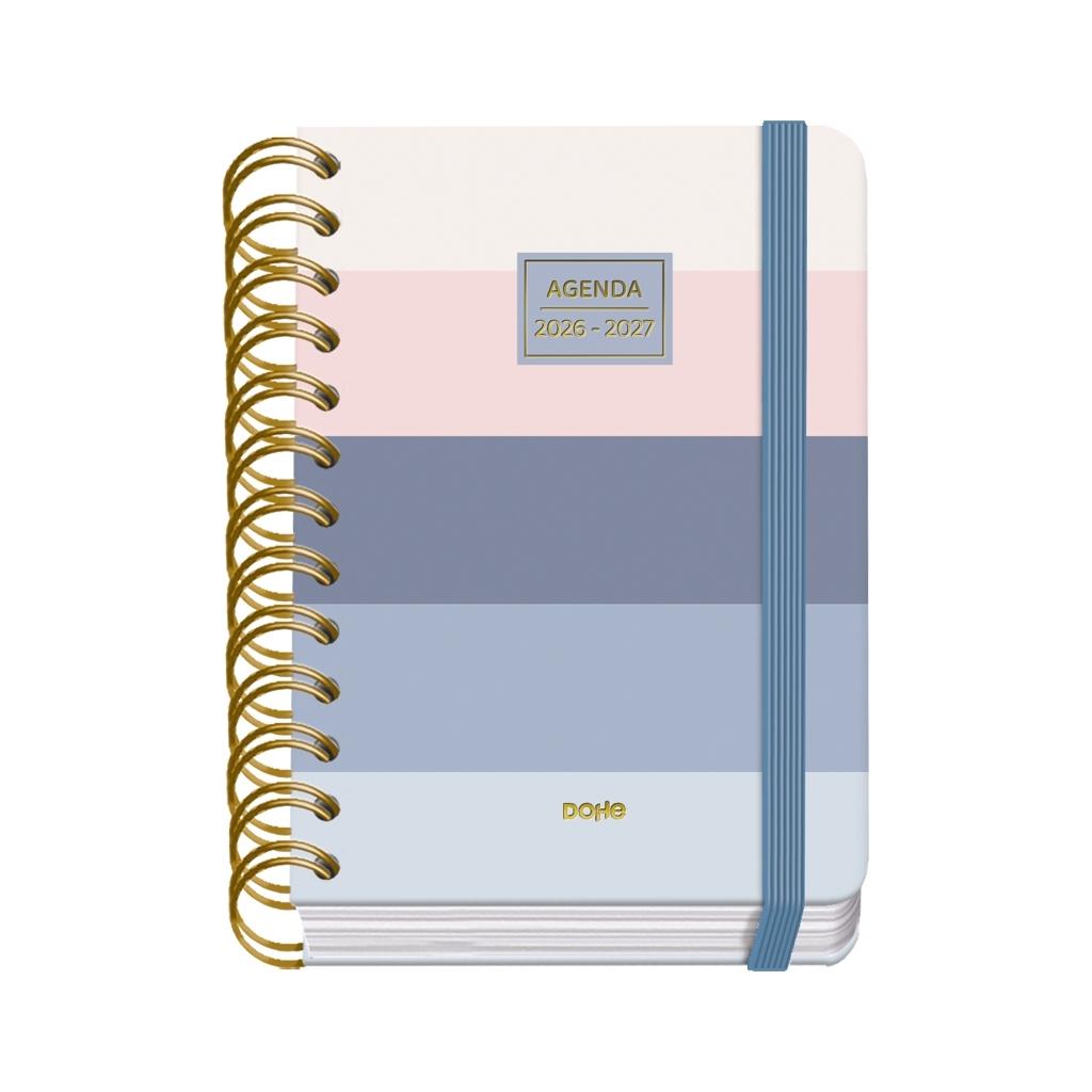 (26) AGENDA ESCOLAR 2026-2027 PREMIUM WIRE'O DÍA PÁGINA DONNA A6 120 X 170