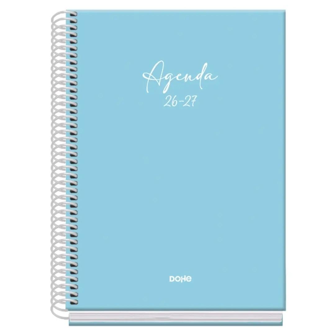 AGENDA ESCOLAR 2026-2027 BASIC SERENITY ESPIRAL SEMANA VISTA AZUL A5 150 X 210