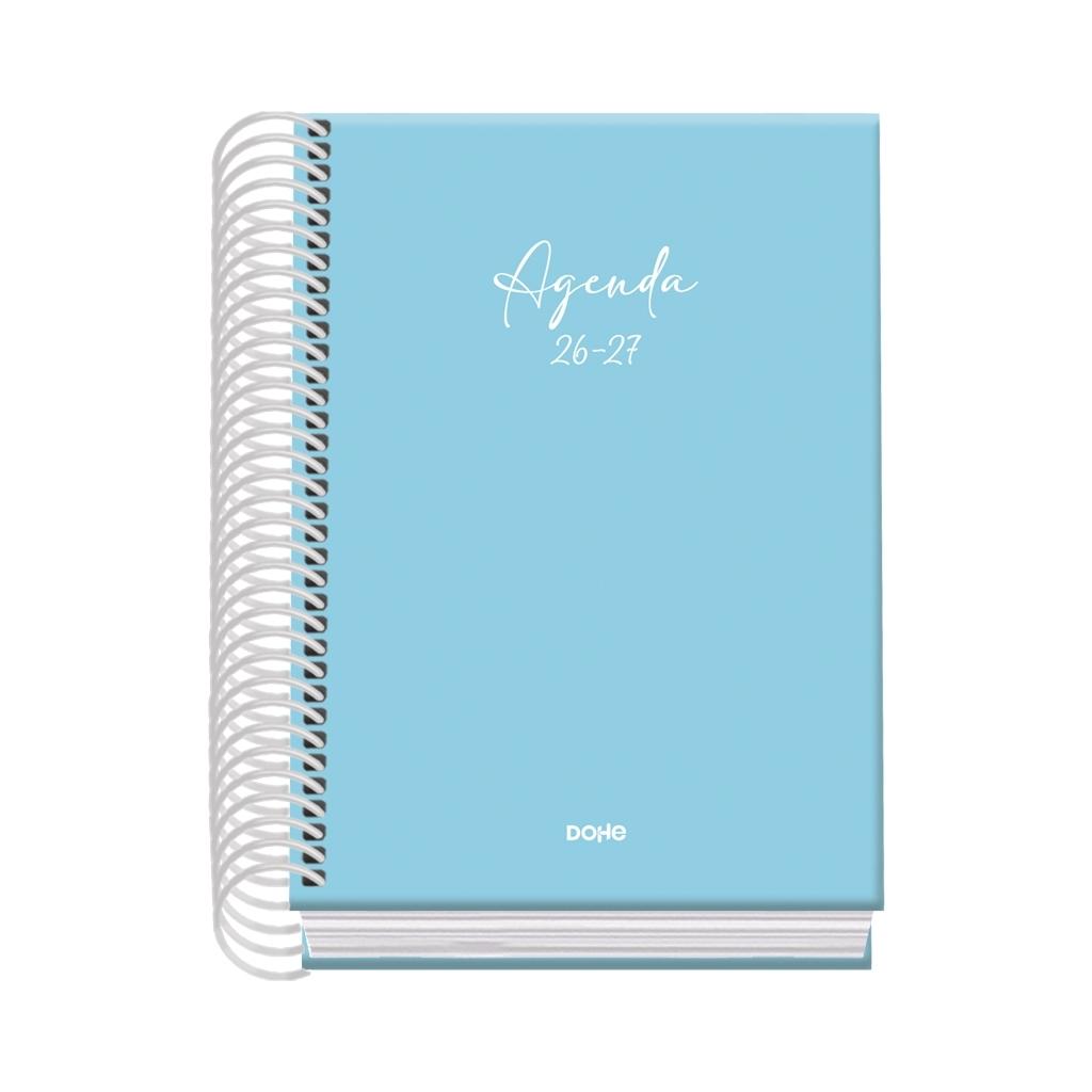 (26) AGENDA ESCOLAR 2026-2027 BASIC SERENITY ESPIRAL DÍA PÁGINA AZUL A6 120 X 170